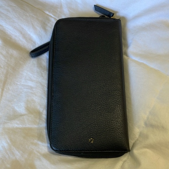 Y | Black | Travel Wallet/Wristlet w Fun Stitched On Vinyl Patches |Destination - Picture 2 of 16